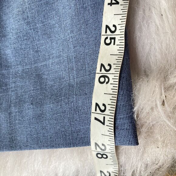 Fashion Bug Outfit Sz 16W 3 Pc Blue Blouse Pants Skirt Button Front Career Work - Picture 13 of 16